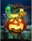 Halloween Diamond Painting Kits for Adults and Beginners, 5D Full Round Diamond Halloween Diamond Art Kit, Diamond Dots Diamonds Pictures Arts and Crafts for Home Wall Decor-12x16inch